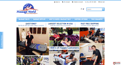 Desktop Screenshot of massageworld.com