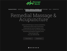 Tablet Screenshot of massageworld.com.au